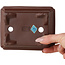 Pot à bonsaï rectangulaire non émaillé de Yamaaki Toshio (troisième génération) - 132 x 105 x 45 mm