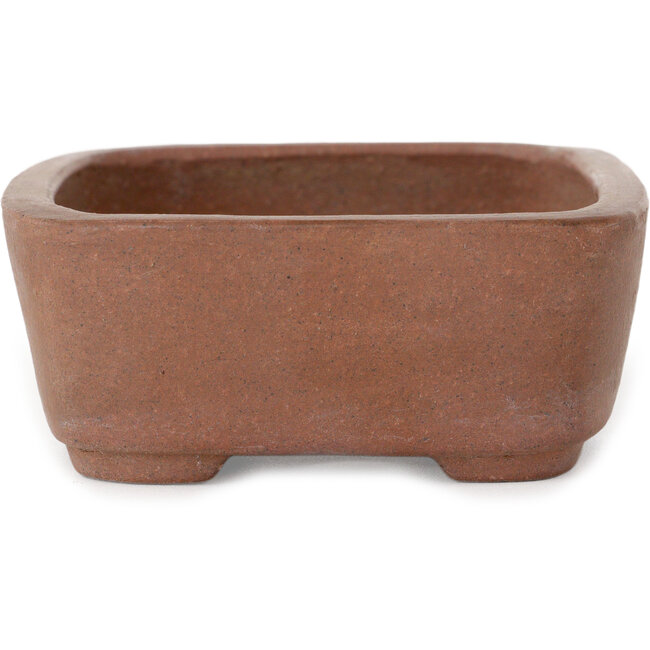 Maceta rectangular sin esmaltar para bonsái de Shibakatsu - 127 x 100 x 40 mm