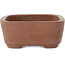 Maceta rectangular sin esmaltar para bonsái de Shibakatsu - 127 x 100 x 40 mm