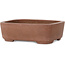 Rectangular unglazed bonsai pot by Shibakatsu - 127 x 100 x 40 mm