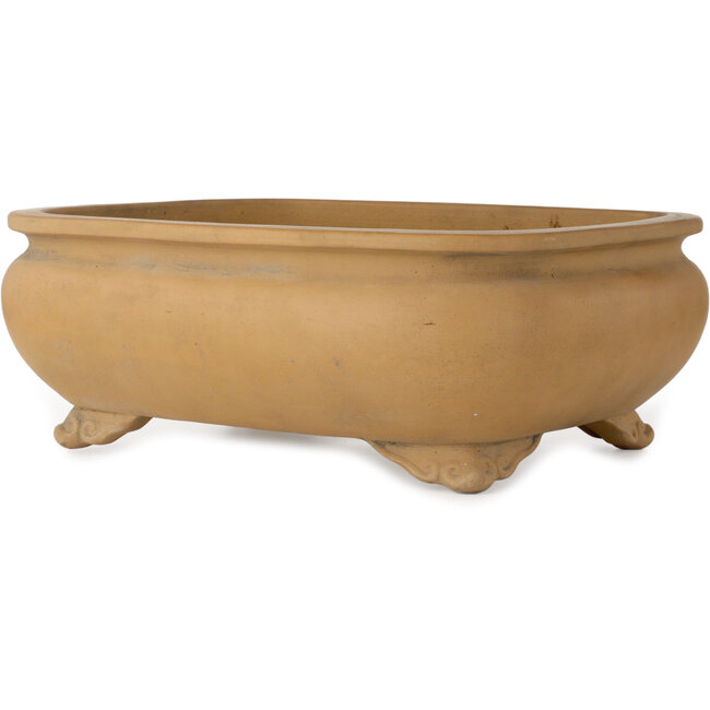 Pot à bonsaï ovale non émaillé de Shoko - 485 x 395 x 175 mm