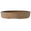 Pot à bonsaï ovale non émaillé d'Izumiya (Zenigo) - 557 x 410 x 73 mm