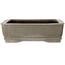 Maceta rectangular sin esmaltar para bonsái de Suishoen Hekisui - 413 x 313 x 90 mm