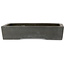 Rectangular unglazed bonsai pot by Yamaaki Toshio (third generation) - 425 x 303 x 90 mm