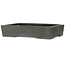 Rectangular unglazed bonsai pot by Yamaaki Toshio (third generation) - 425 x 303 x 90 mm