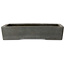 Rectangular unglazed bonsai pot by Yamaaki Toshio (third generation) - 425 x 303 x 90 mm