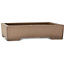 Rectangular unglazed bonsai pot by Sanpou - 410 x 315 x 98 mm