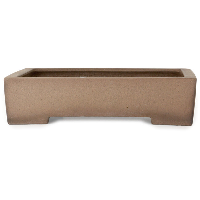 Vaso bonsai rettangolare non smaltato di Sanpou - 410 x 315 x 98 mm