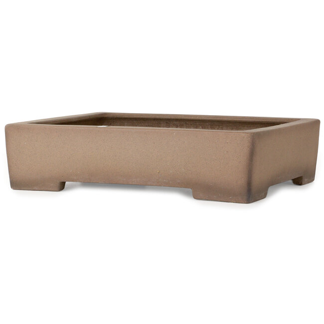 Vaso bonsai rettangolare non smaltato di Sanpou - 410 x 315 x 98 mm