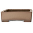 Maceta rectangular sin esmaltar para bonsái de Sanpou - 410 x 315 x 98 mm