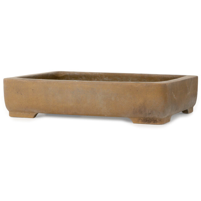 Rectangular unglazed bonsai pot - 425 x 305 x 95 mm