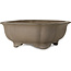 Lotus-Bonsai-Schale (unglasiert) von Yuuji (Gyouzan) – 445 x 445 x 170 mm