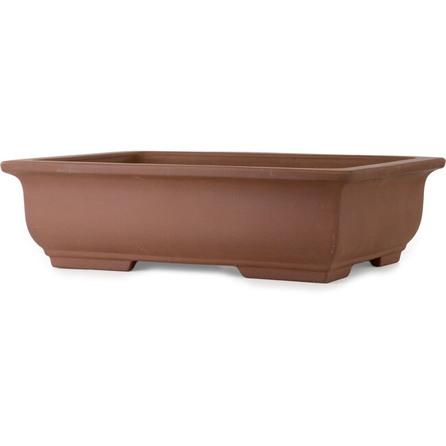 Vaso bonsai rettangolare non smaltato di Itayama - 575 x 430 x 163 mm