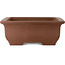 Pot à bonsaï rectangulaire non émaillé d'Itayama - 575 x 430 x 163 mm
