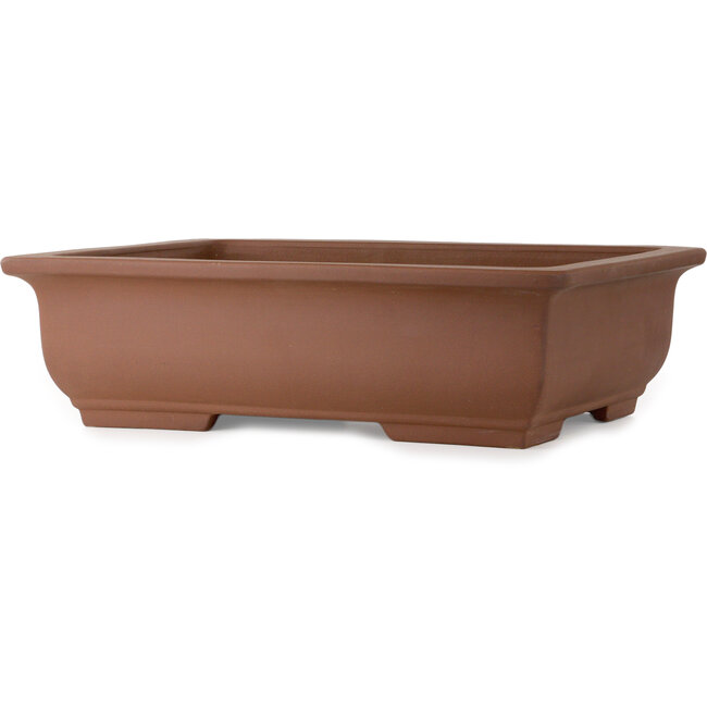 Vaso bonsai rettangolare non smaltato di Itayama - 575 x 430 x 163 mm