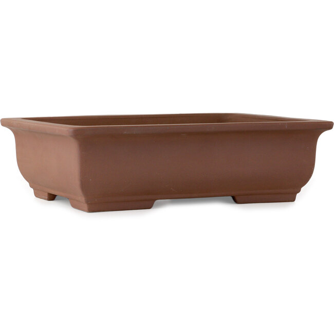 Rectangular unglazed bonsai pot by Itayama - 575 x 430 x 163 mm