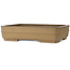 Rectangular unglazed bonsai pot by Suishoen Hekisui - 470 x 365 x 108 mm