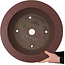 Ronde, ongeglazuurde bonsaipot van Yamaaki Toshio (derde generatie) - 562 x 562 x 170 mm