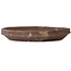 Round unglazed bonsai pot by Ryugaku Marutsune (Mr. Matsumoto Takashi) - 470 x 470 x 70 mm
