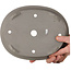 Pot à bonsaï ovale non émaillé de Tosho - 320 x 257 x 70 mm