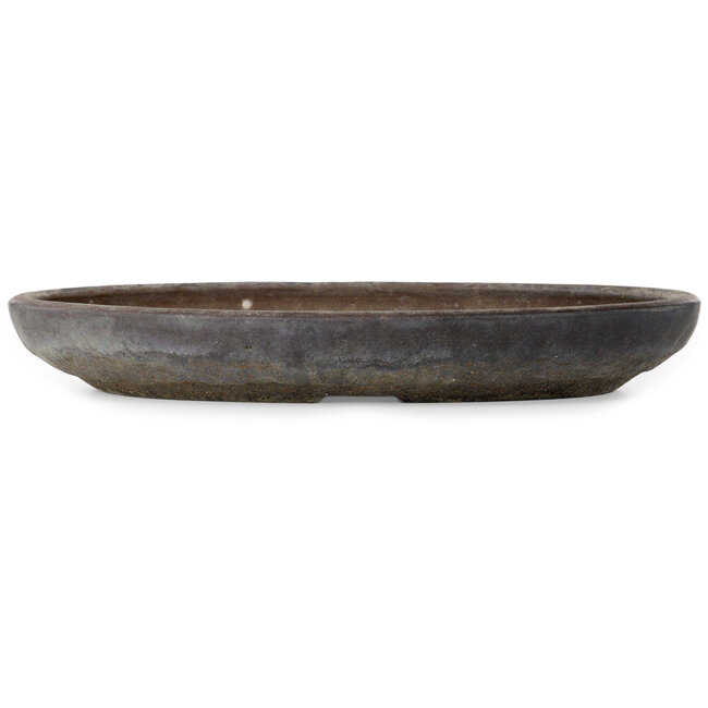 Oval unglazed bonsai pot - 472 x 345 x 62 mm