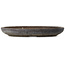 Oval unglazed bonsai pot - 472 x 345 x 62 mm