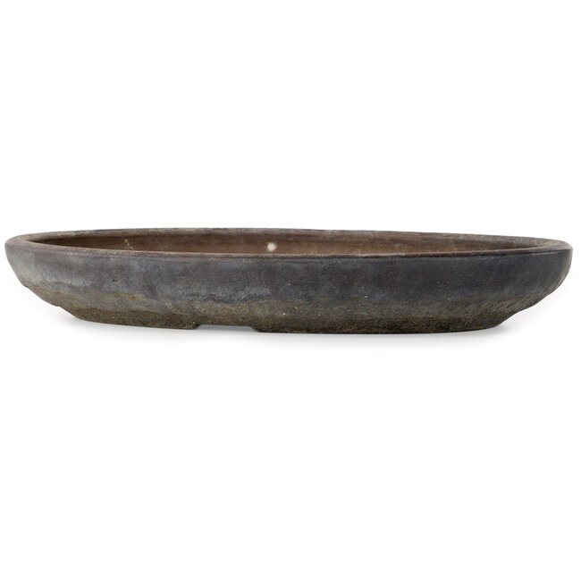 Oval unglazed bonsai pot - 472 x 345 x 62 mm