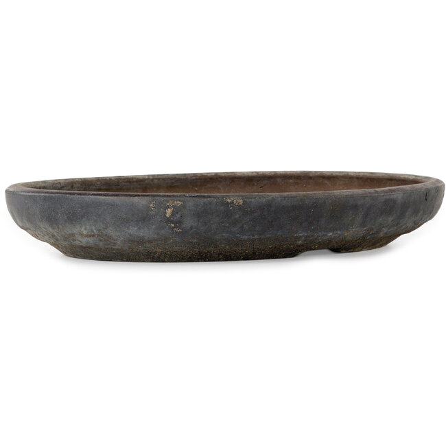 Ovaler, unglasierter Bonsai-Topf – 472 x 345 x 62 mm