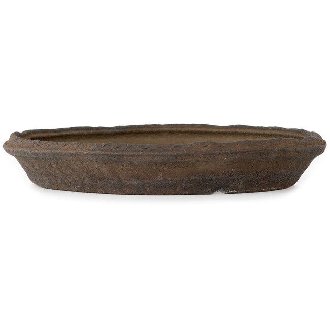 Vaso bonsai rotondo non smaltato di Ryugaku Marutsune (Mr. Matsumoto Takashi) - 347 x 347 x 55 mm