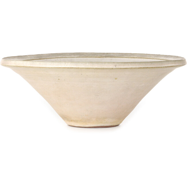 Vaso bonsai rotondo bianco sporco - 350 x 350 x 130 mm