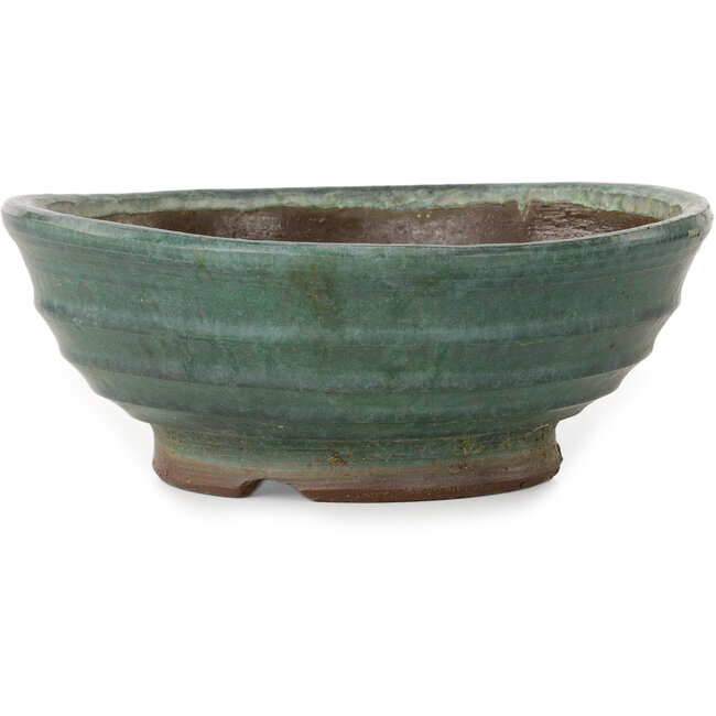 Ronde groene bonsaipot - 210 x 210 x 80 mm