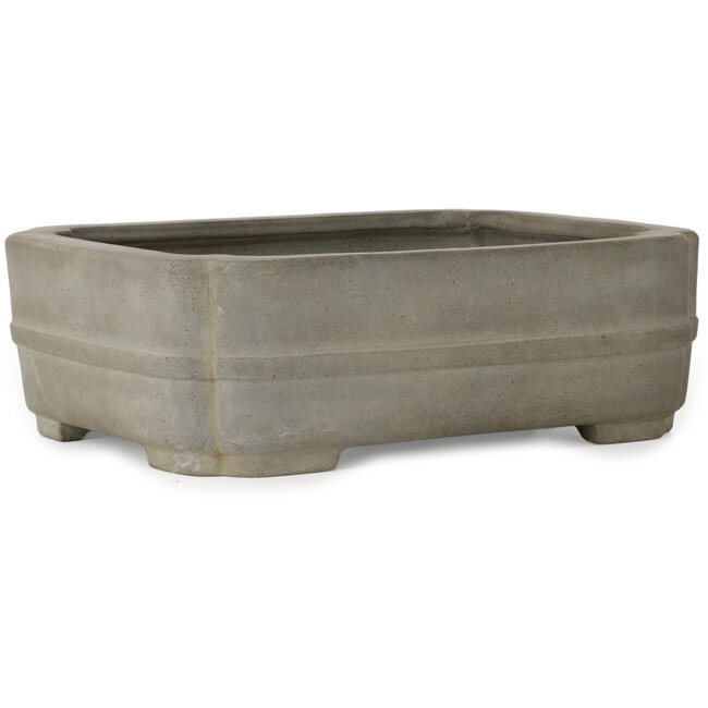 Vaso per bonsai Mokko non smaltato di Senzan - 265 x 200 x 85 mm