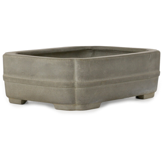 Vaso per bonsai Mokko non smaltato di Senzan - 265 x 200 x 85 mm