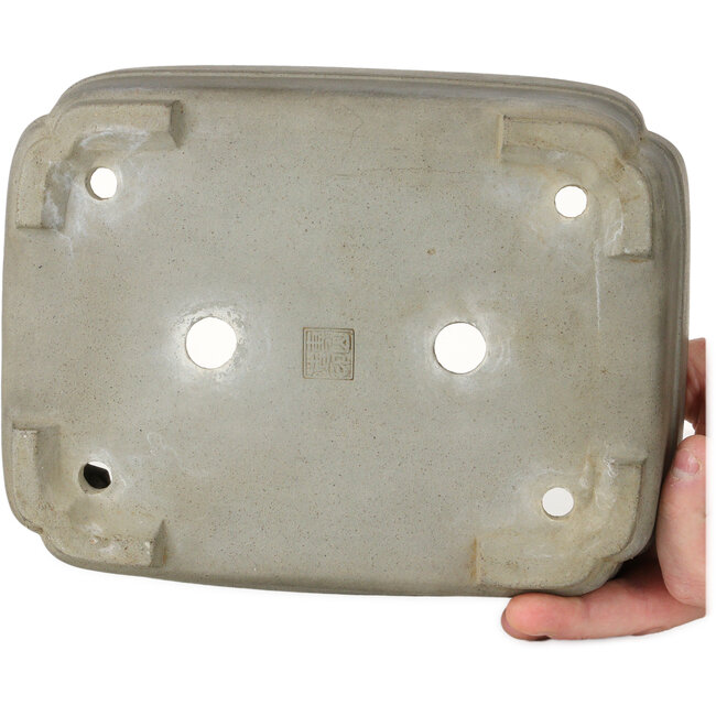 Pot à bonsaï Mokko non émaillé de Senzan - 265 x 200 x 85 mm