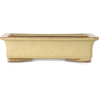 Houtoku Maceta rectangular beige para bonsái de 410 mm de Houtoku, Japón