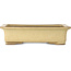 Vaso bonsai rettangolare beige di Houtoku - 410 x 313 x 103 mm