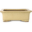 Maceta rectangular beige para bonsái de Houtoku - 410 x 313 x 103 mm