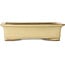 Maceta rectangular beige para bonsái de Houtoku - 410 x 313 x 103 mm