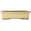 Vaso bonsai rettangolare beige di Houtoku - 410 x 313 x 103 mm