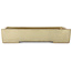 Maceta rectangular para bonsái de color blanco roto de Kakuzan - 465 x 333 x 92 mm