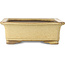 Pot à bonsaï rectangulaire beige de Houtoku - 410 x 313 x 103 mm