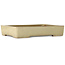 Rectangular off-white bonsai pot by Kakuzan - 465 x 333 x 92 mm