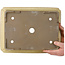 Rectangular beige bonsai pot by Houtoku - 410 x 313 x 103 mm
