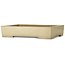 Rectangular off-white bonsai pot by Kakuzan - 465 x 333 x 92 mm
