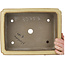 Maceta rectangular beige para bonsái de Houtoku - 410 x 313 x 103 mm