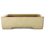 Rectangular off-white bonsai pot by Kakuzan - 465 x 333 x 92 mm