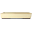 Pot à bonsaï rectangulaire blanc cassé de Houtoku - 462 x 338 x 80 mm