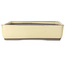 Rectangular off-white bonsai pot by Houtoku - 462 x 338 x 80 mm