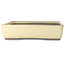 Maceta rectangular para bonsái en color blanco roto de Houtoku - 462 x 338 x 80 mm