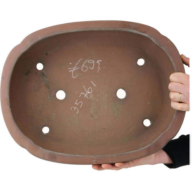 Mokko unglazed bonsai pot by Reihou, first generation - 515 x 403 x 120 mm